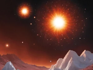 An Illustration of Binary Star System