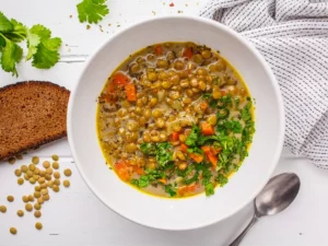 Lentil Soup with Whole-Grain Bread