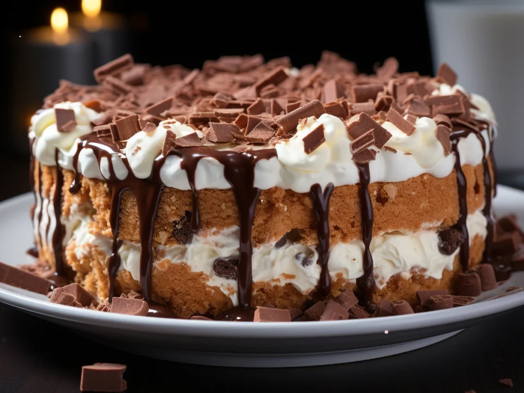 Chocolate Chunk Banana Cake with Cream Cheese Frosting 